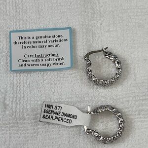 Diamond Hoop Earrings